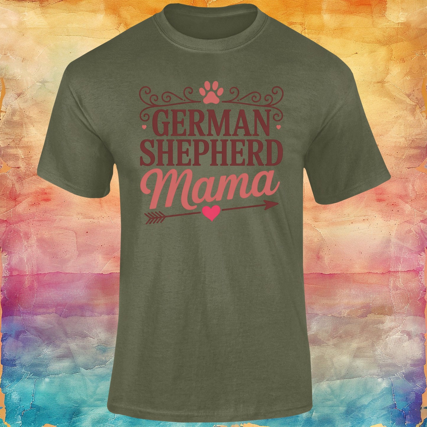 German Shepherd Mama Unisex Softstyle Tee