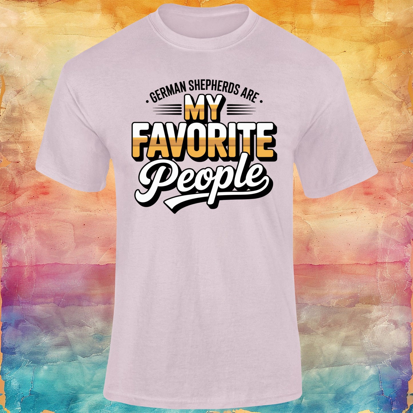 German Shepherds are My Favorite People Unisex Softstyle Tee