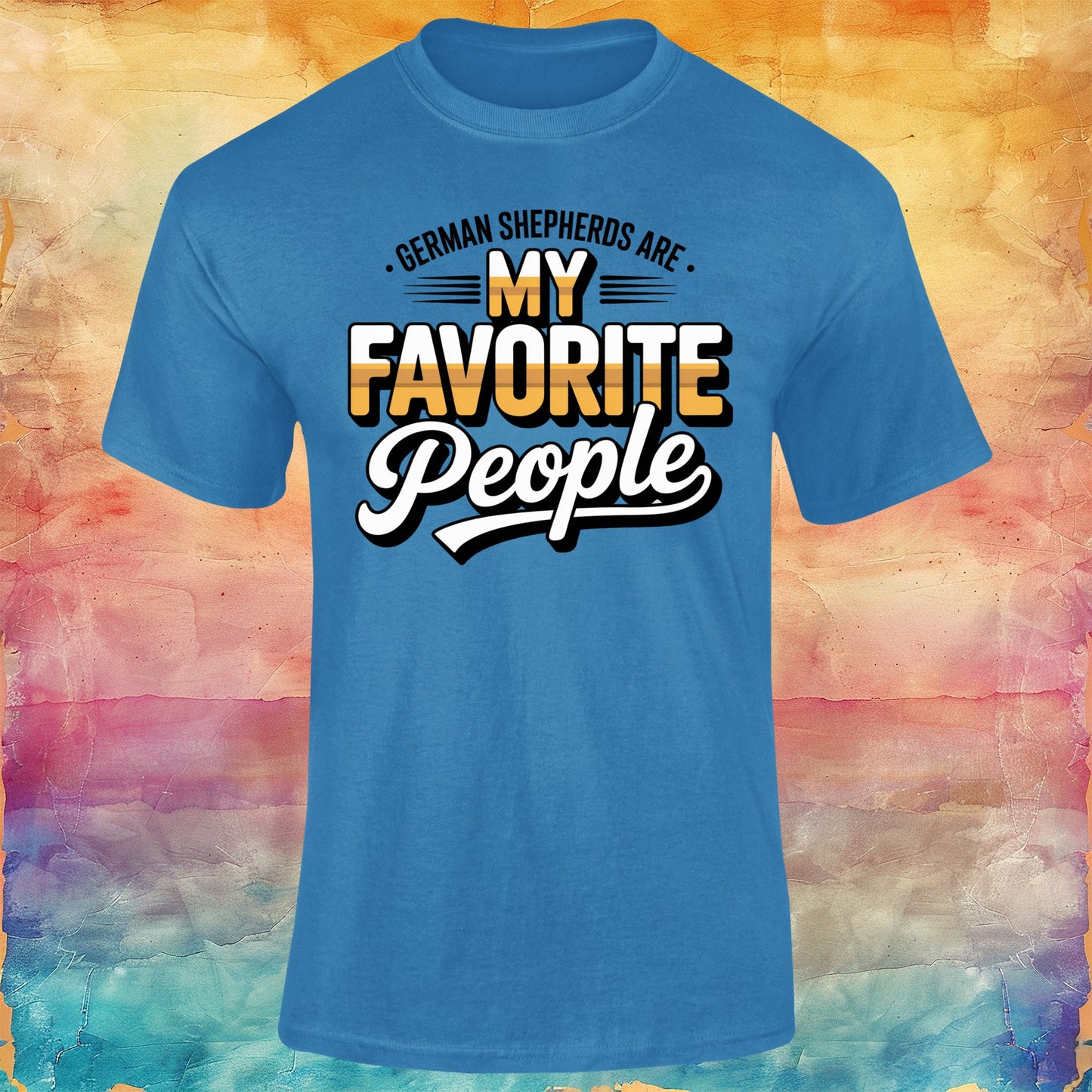German Shepherds are My Favorite People Unisex Softstyle Tee