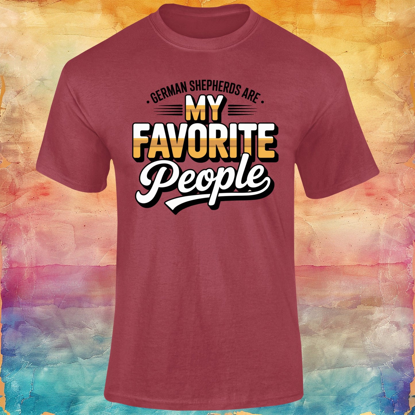 German Shepherds are My Favorite People Unisex Softstyle Tee