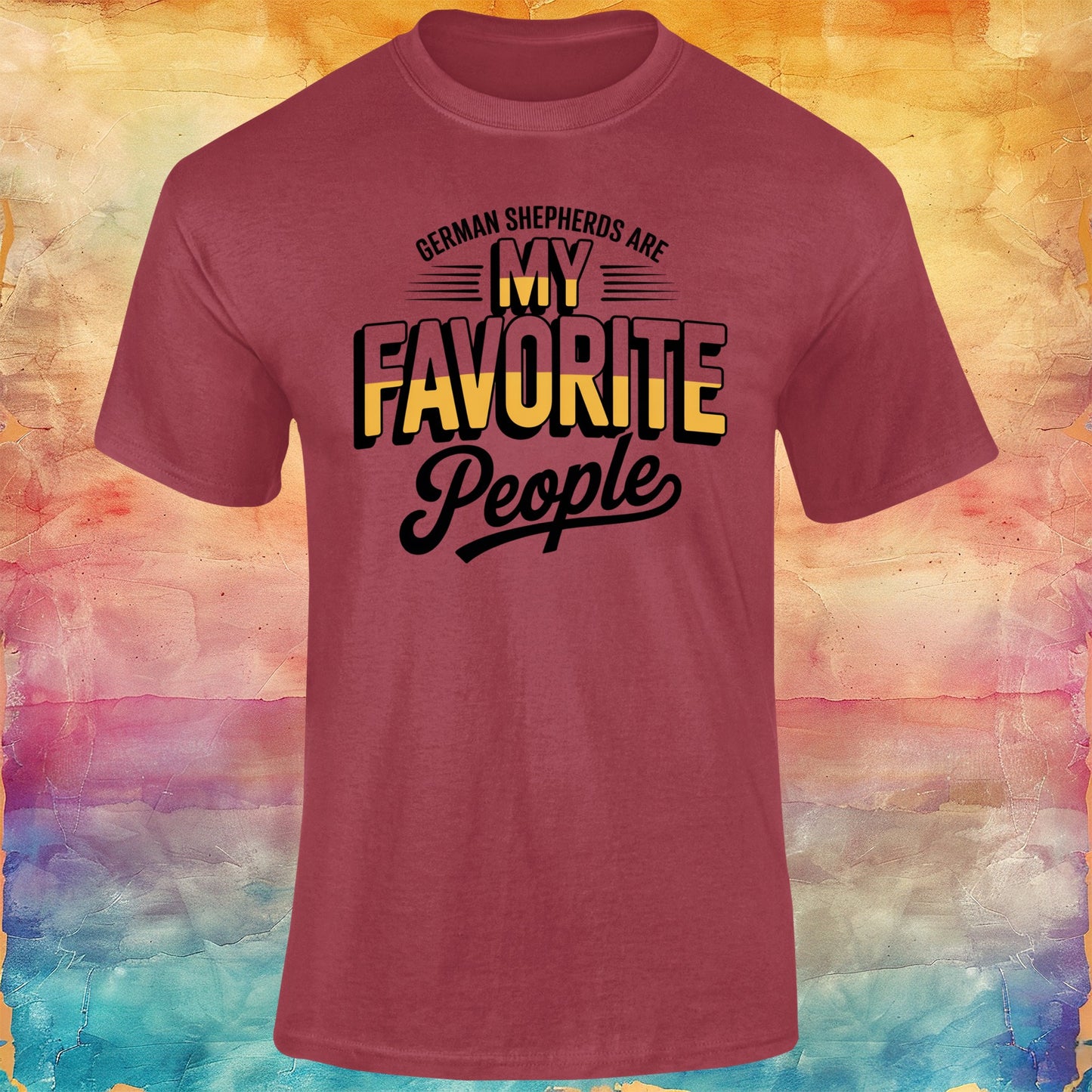 German Shepherds are My Favourite People Unisex Softstyle Tee