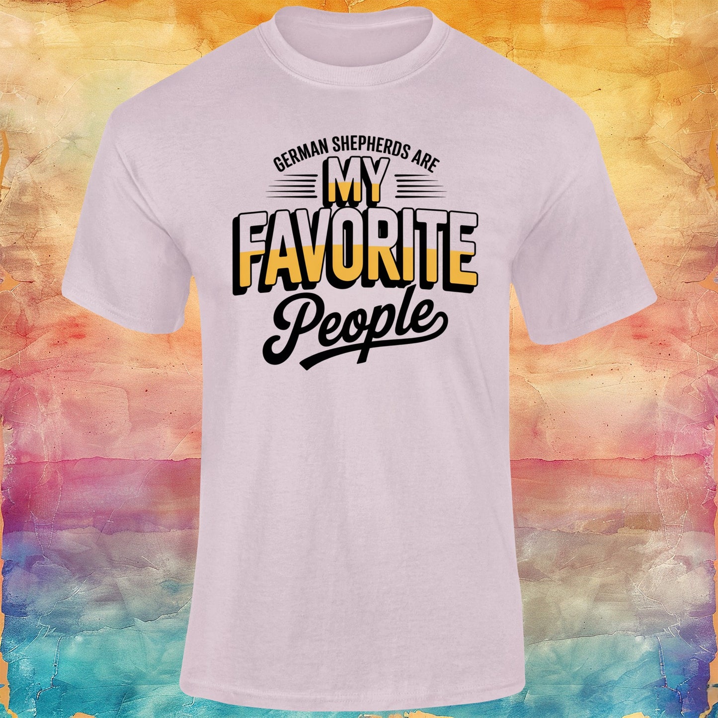German Shepherds are My Favourite People Unisex Softstyle Tee