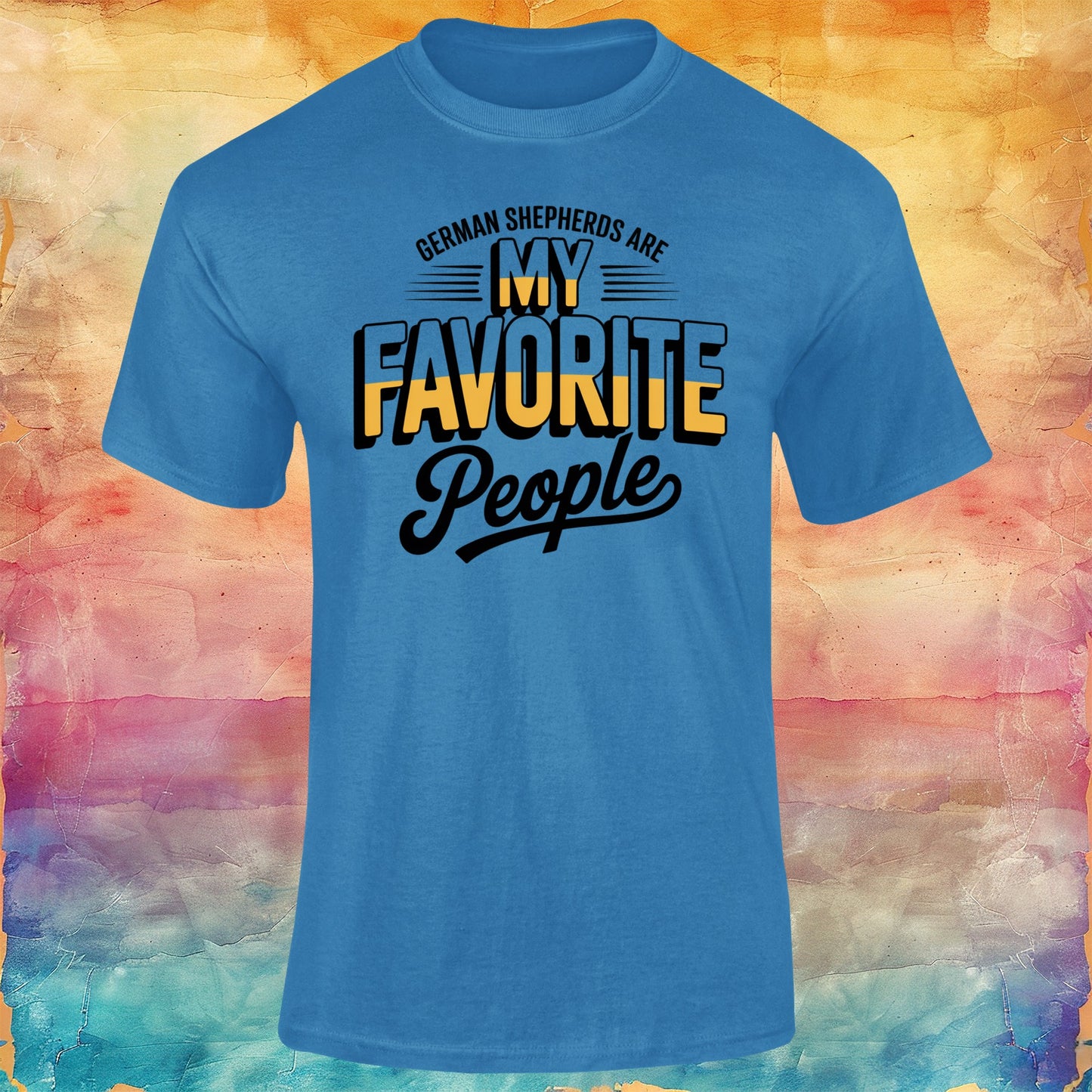 German Shepherds are My Favourite People Unisex Softstyle Tee