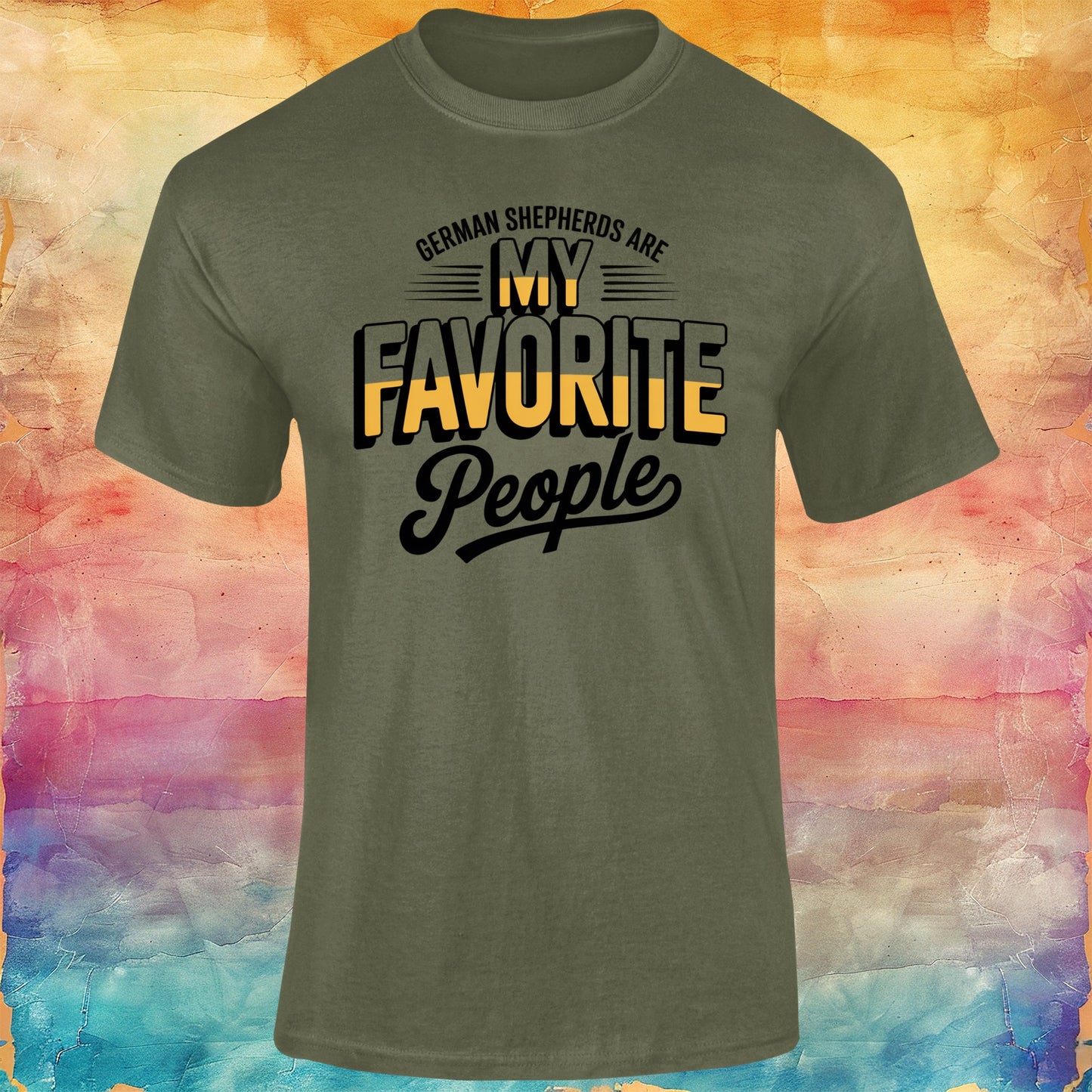 German Shepherds are My Favourite People Unisex Softstyle Tee