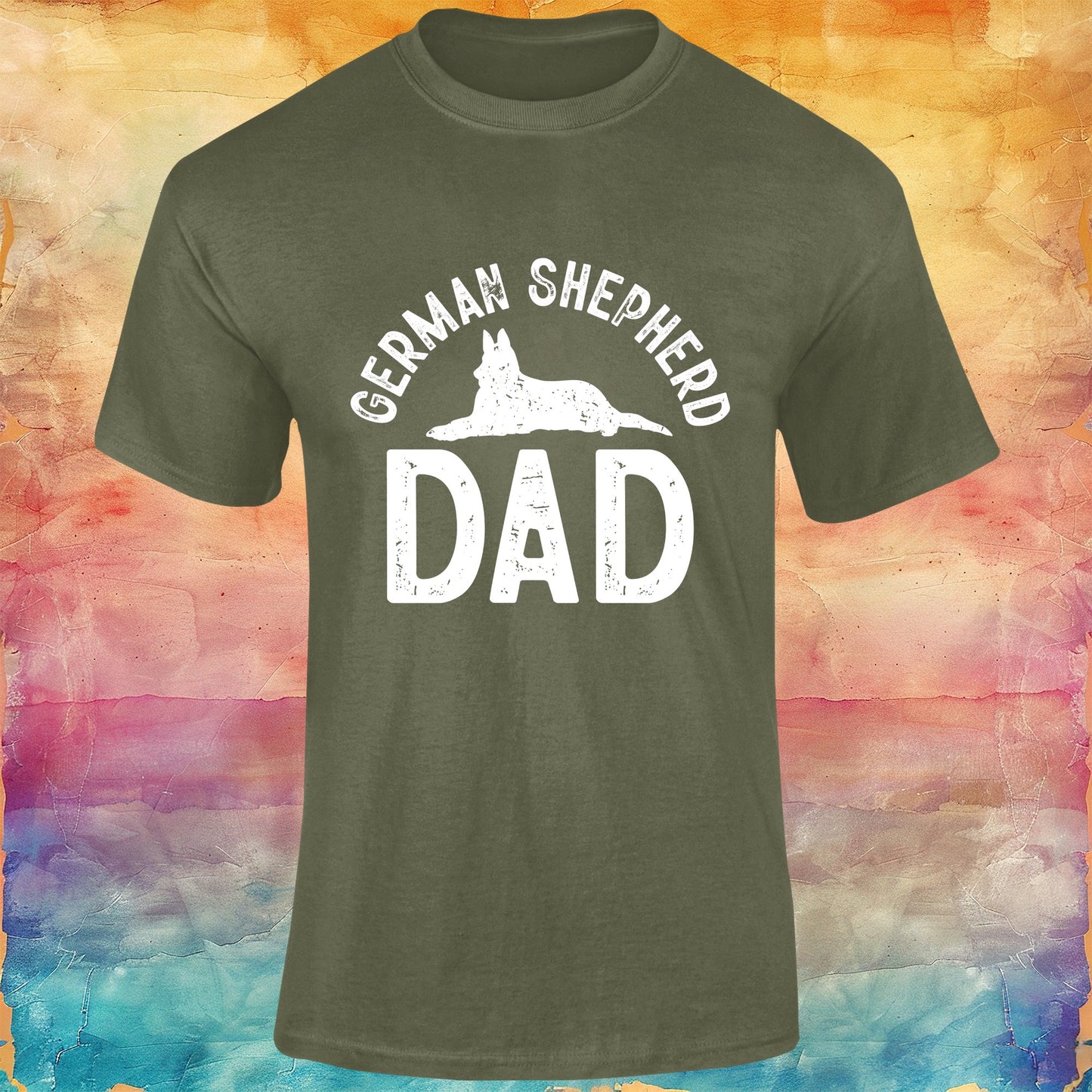 German Shepherd Dad Unisex Softstyle Tee