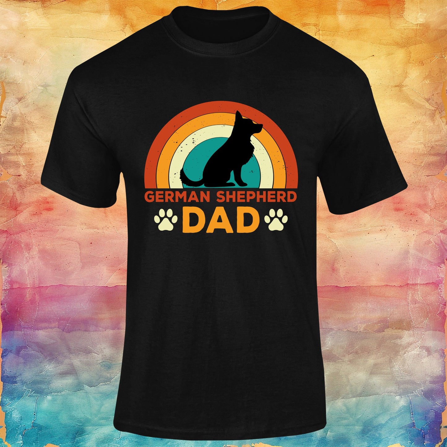 German Shepherd Dad Unisex Softstyle Tee