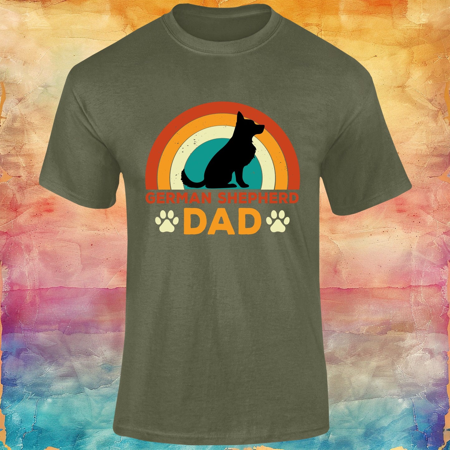 German Shepherd Dad Unisex Softstyle Tee