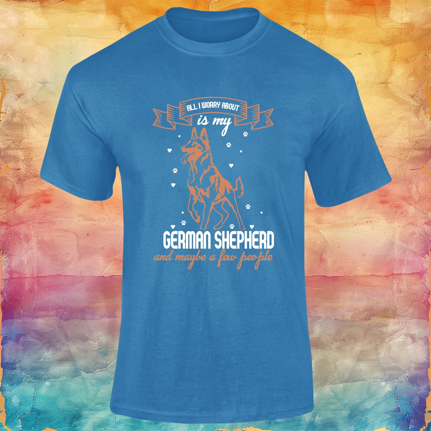 All I Worry About is my German Shepherd Unisex Softstyle Tee