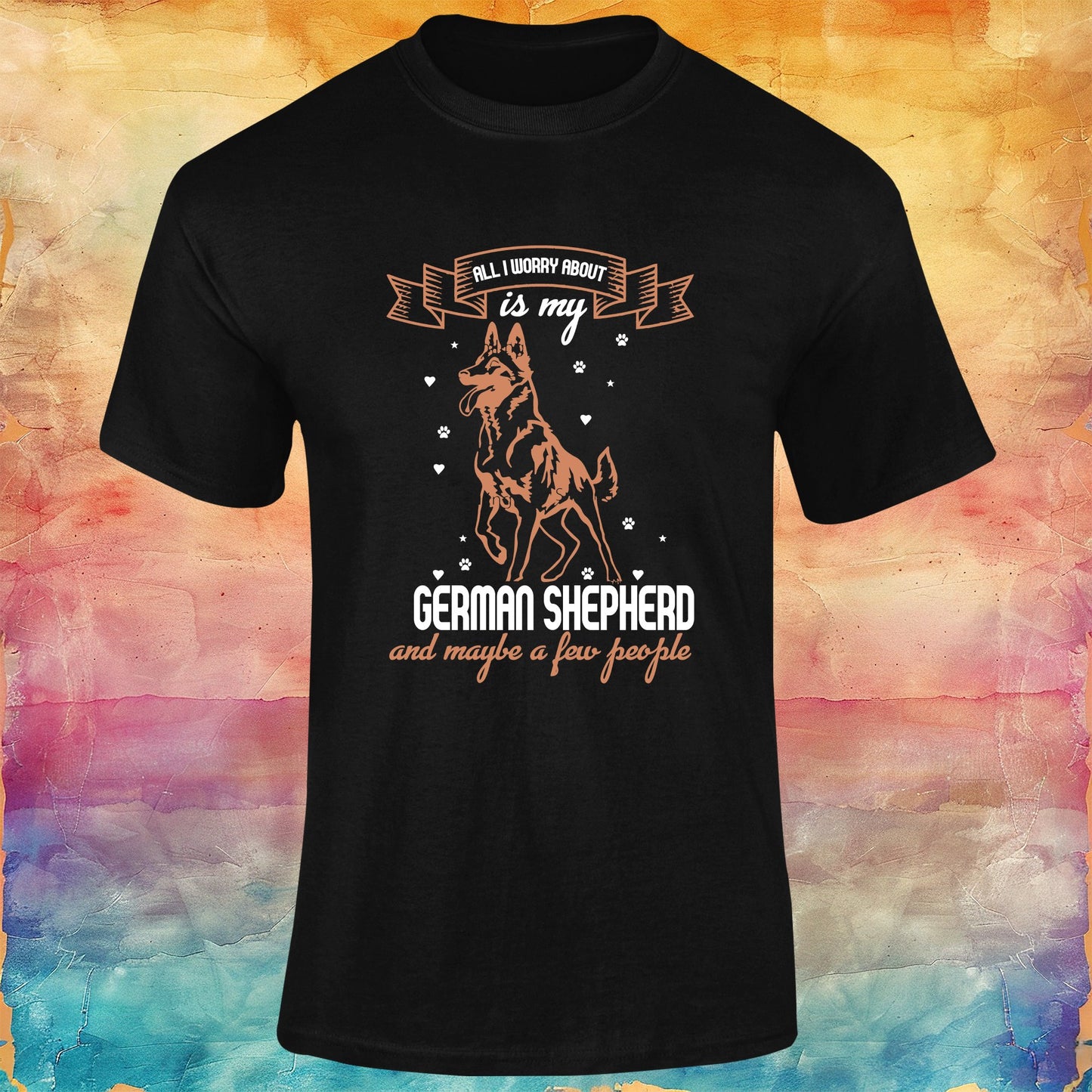All I Worry About is my German Shepherd Unisex Softstyle Tee