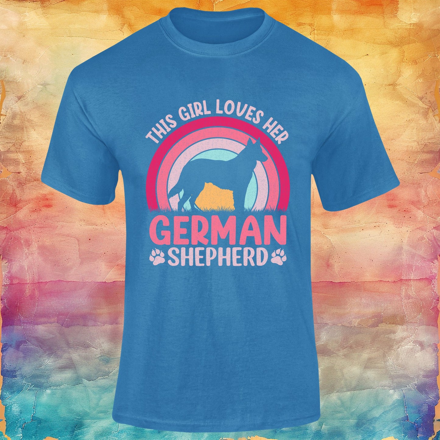 This Girl Loves Her German Shepherd Unisex Softstyle Tee