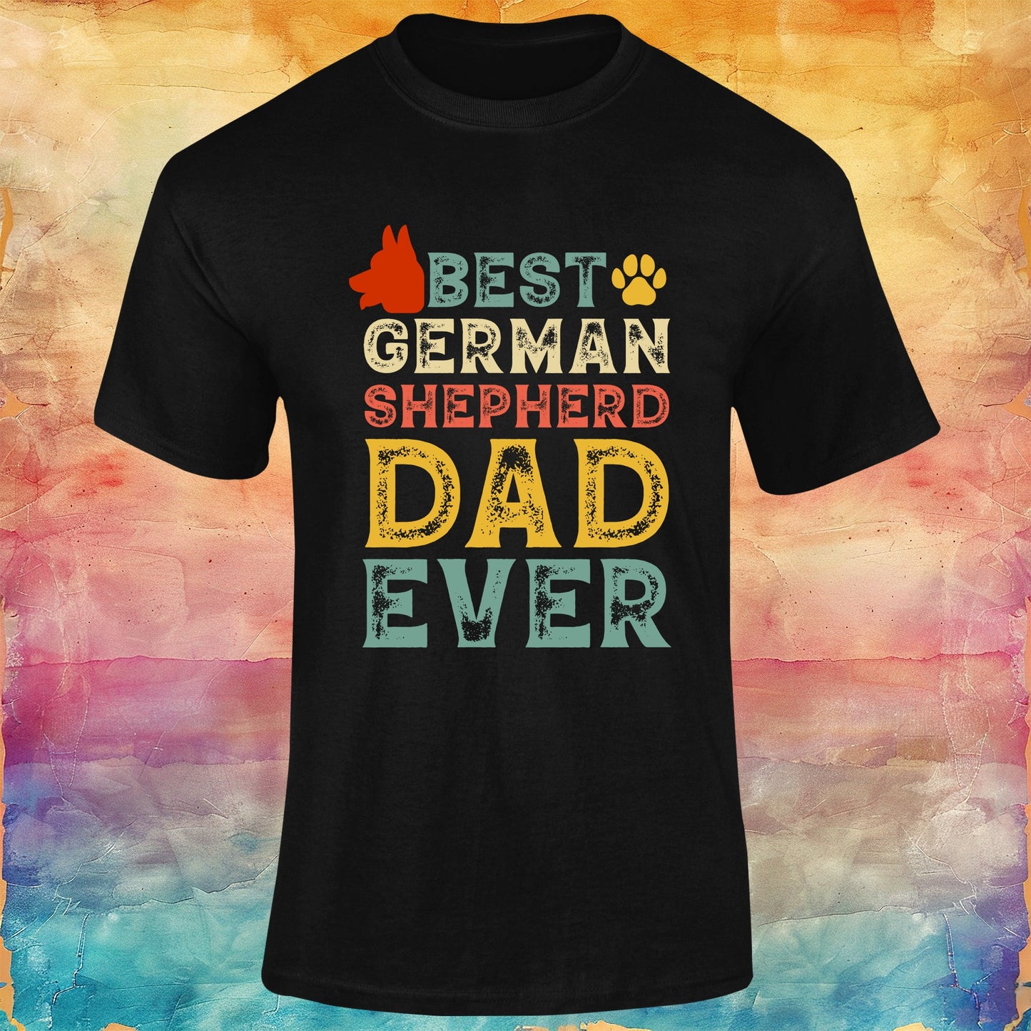 Best German Shepherd Dad Ever Unisex Softstyle Tee