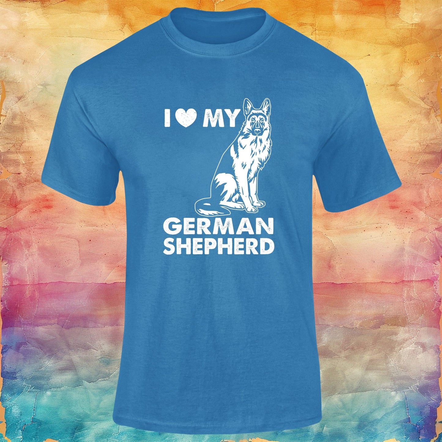 I Love My German Shepherd Unisex Softstyle Tee