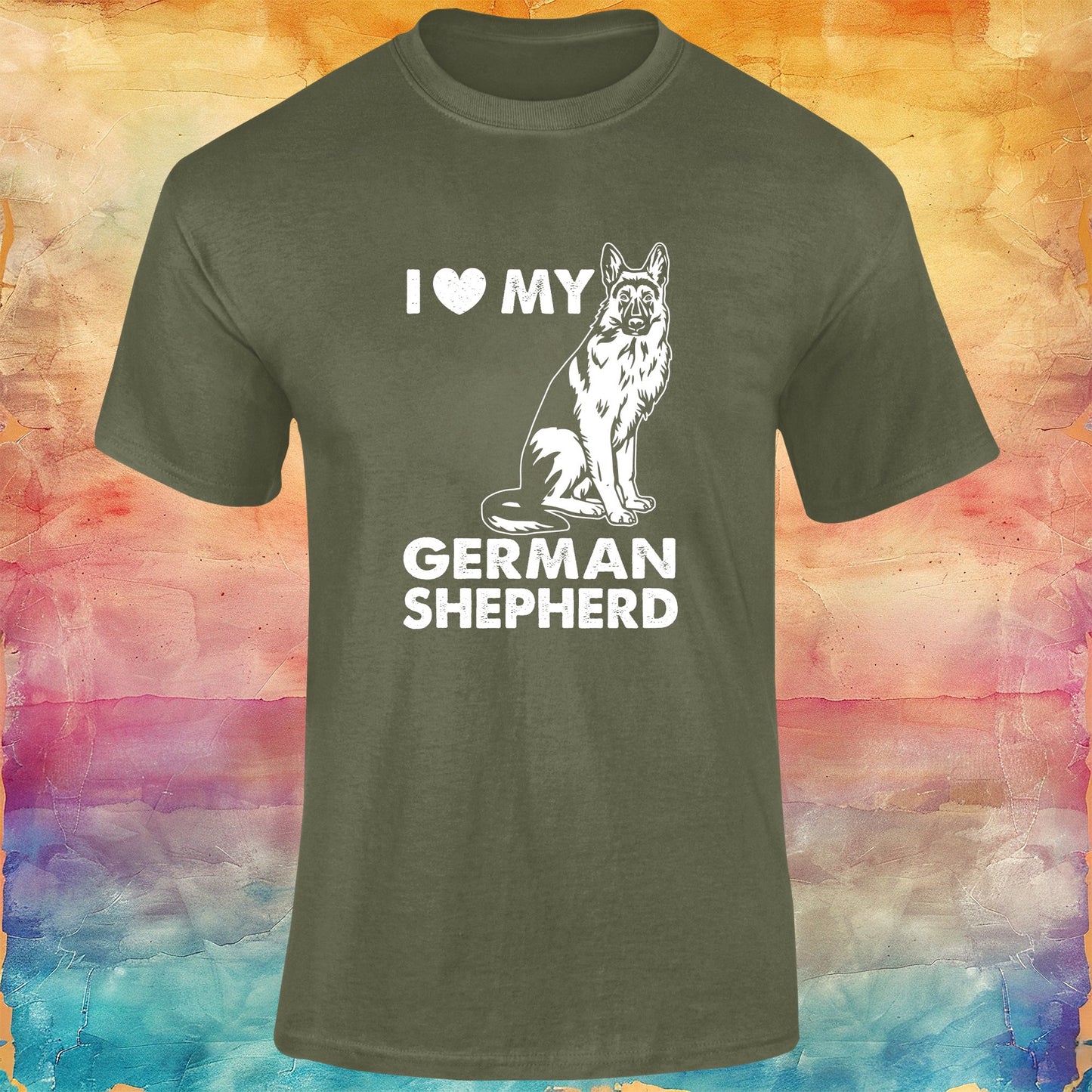 I Love My German Shepherd Unisex Softstyle Tee