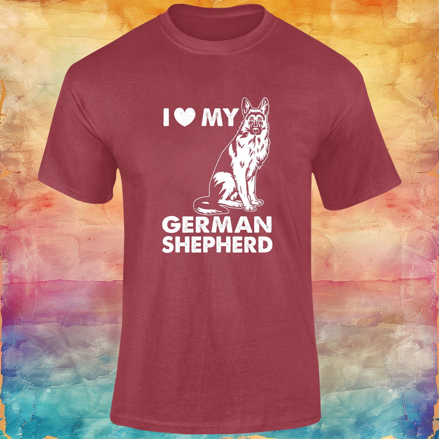 I Love My German Shepherd Unisex Softstyle Tee