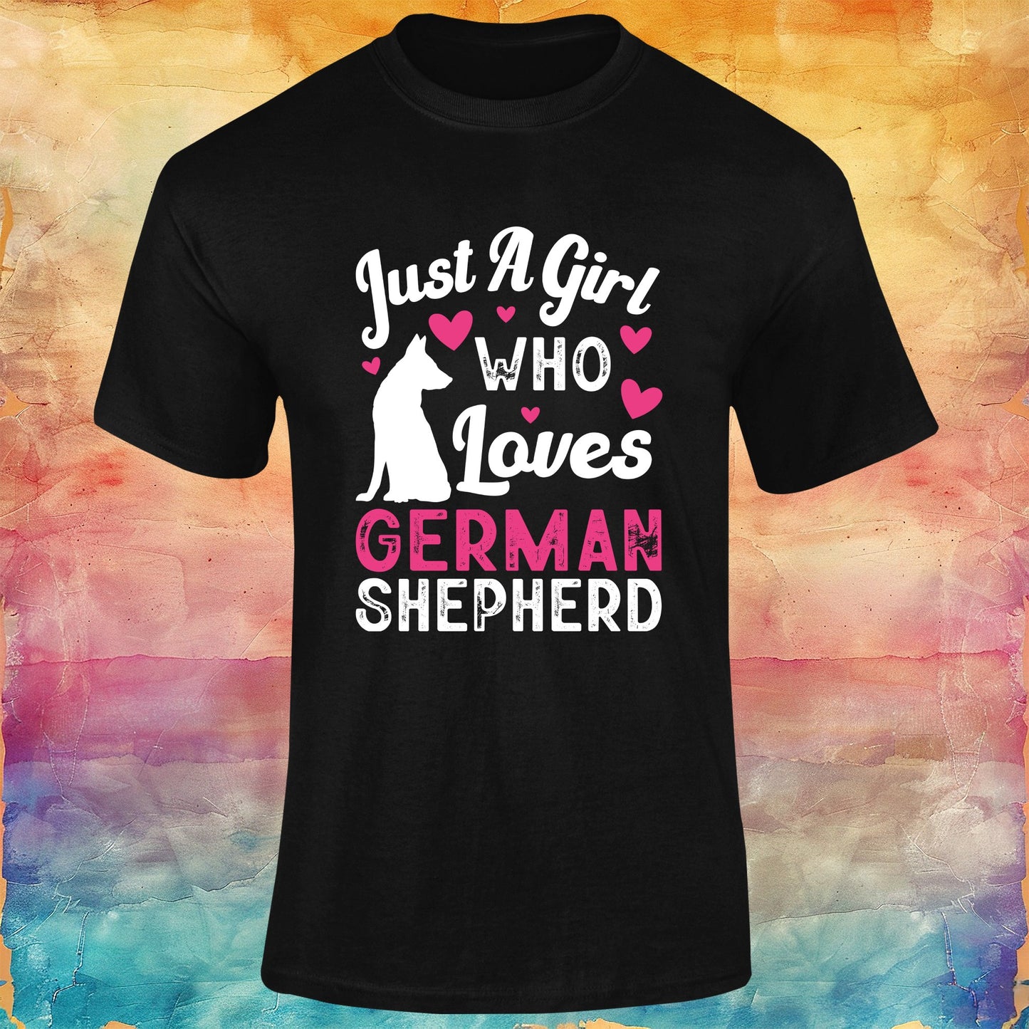 Just a Girl Who Loves German Shepherd Unisex Softstyle Tee