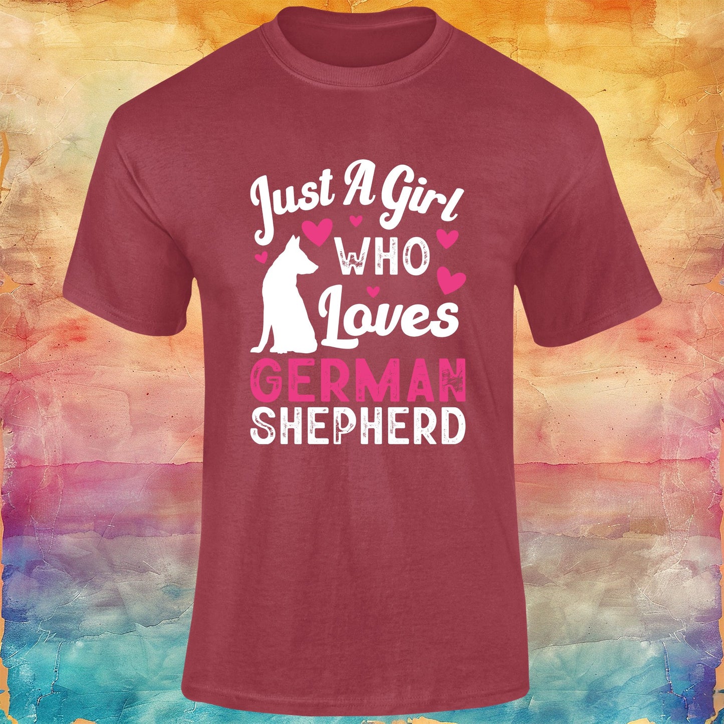 Just a Girl Who Loves German Shepherd Unisex Softstyle Tee