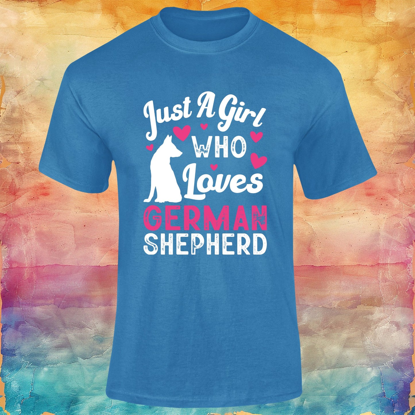 Just a Girl Who Loves German Shepherd Unisex Softstyle Tee