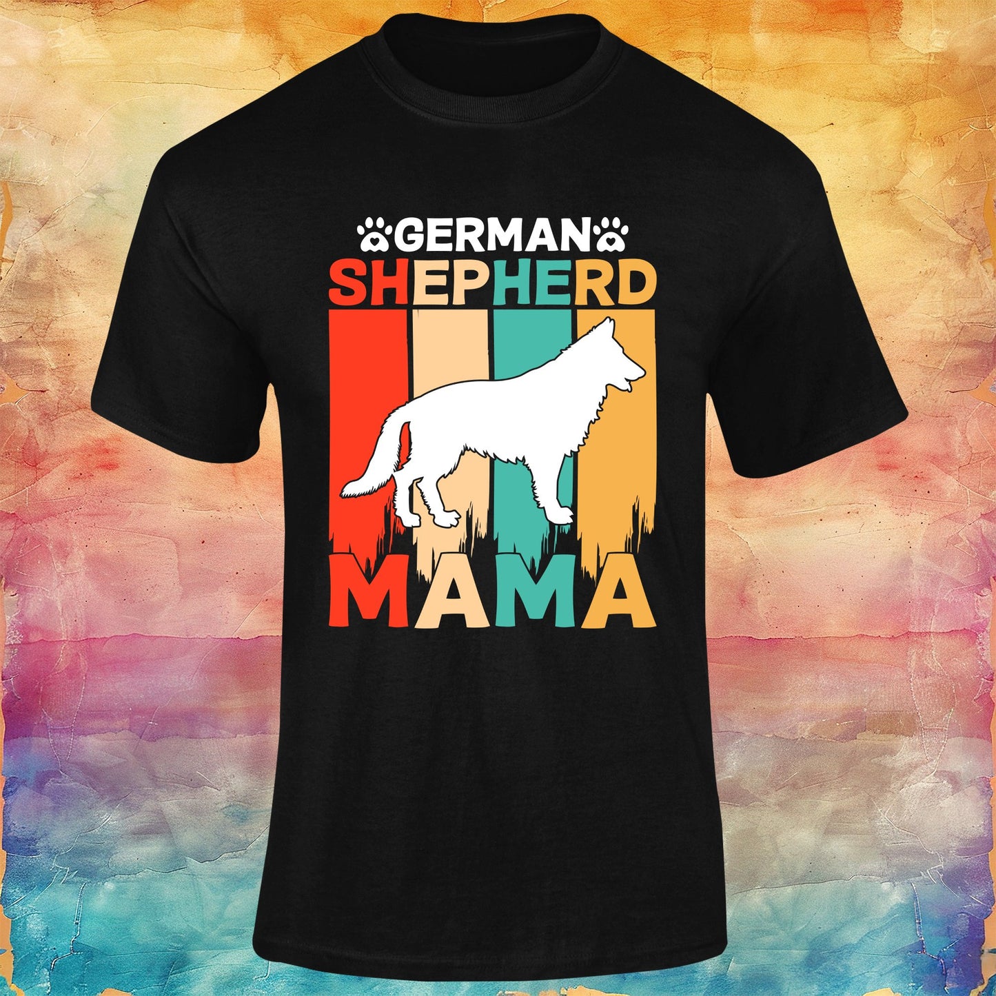 German Shepherd Mama Unisex Softstyle Tee