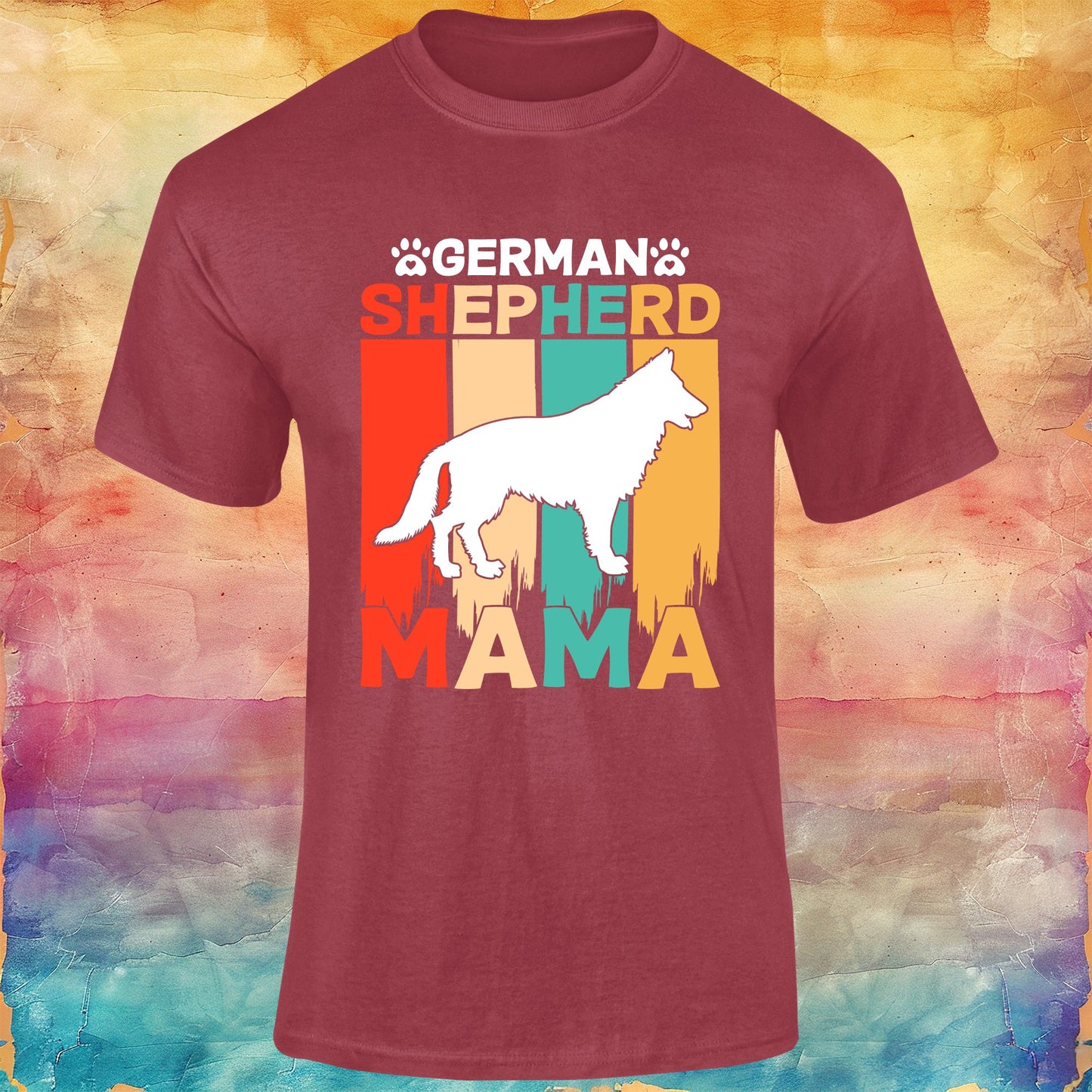 German Shepherd Mama Unisex Softstyle Tee