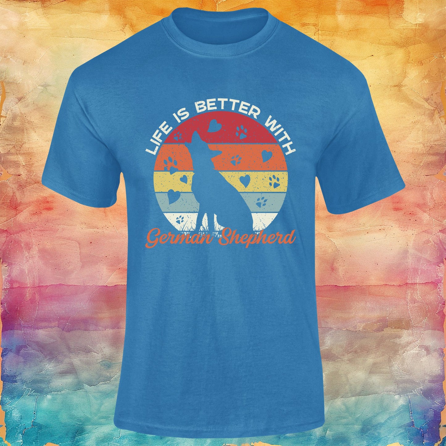 Life is Better With German Shepherd Unisex Softstyle Tee