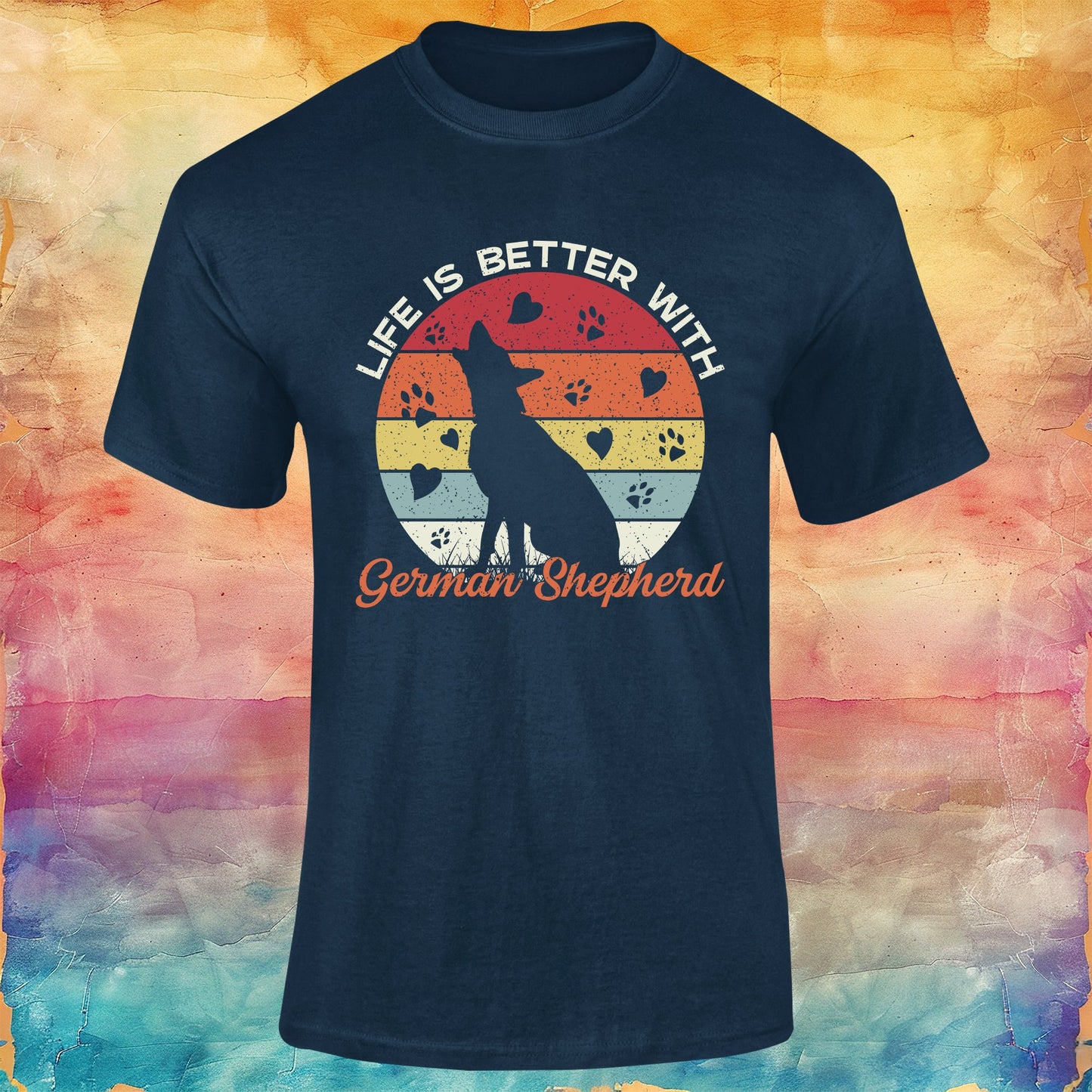 Life is Better With German Shepherd Unisex Softstyle Tee