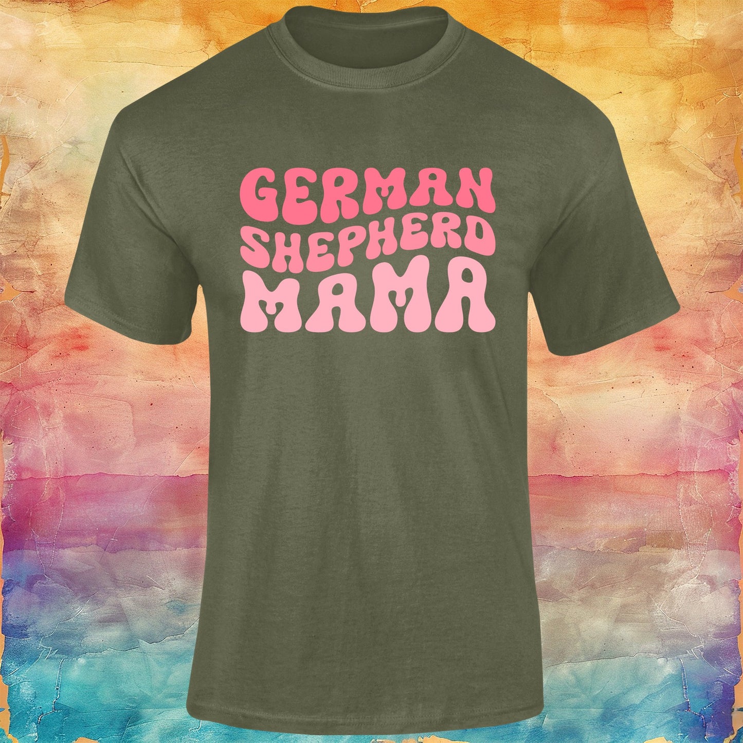 German Shepherd Mama Unisex Softstyle Tee