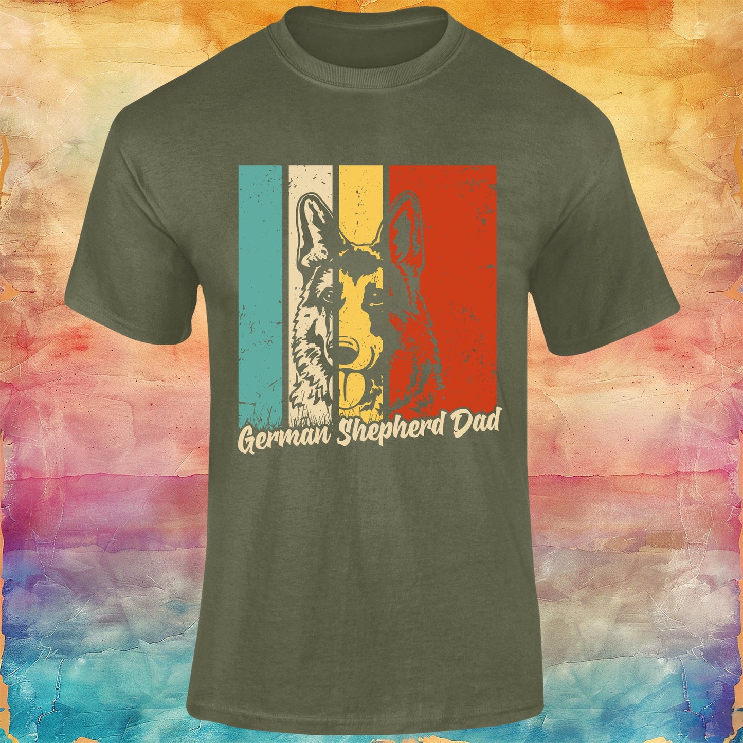 German Shepherd Dad Unisex Softstyle Tee