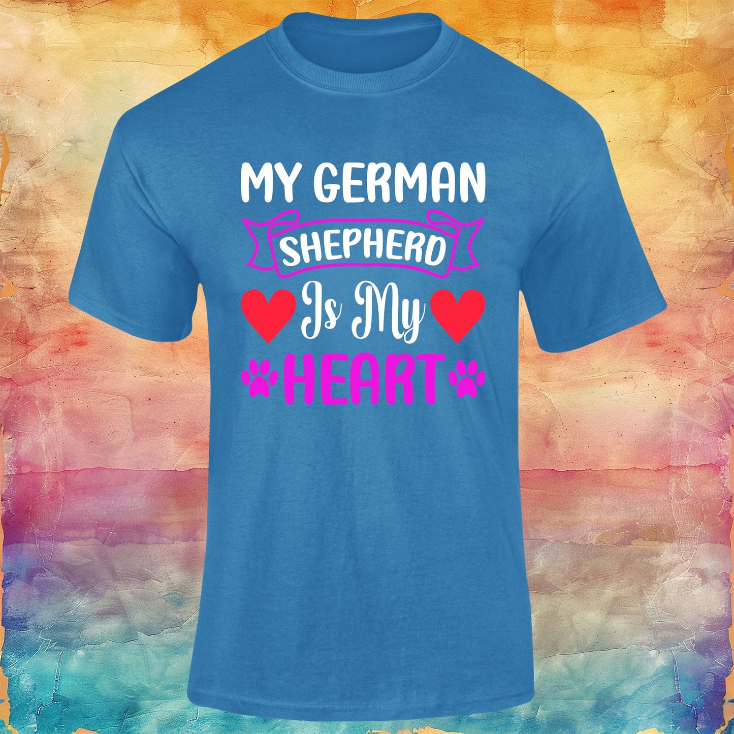 My German Shepherd is My Heart Unisex Softstyle Tee