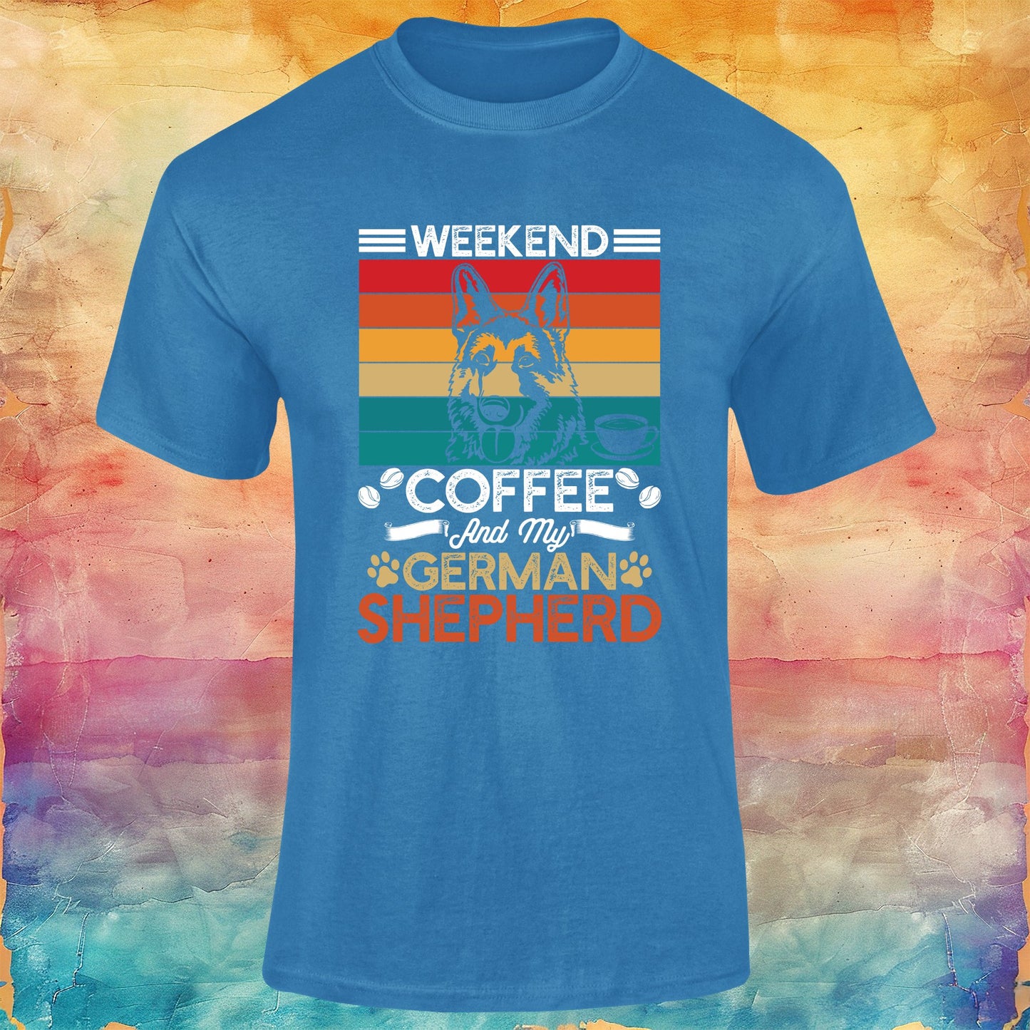 Coffee and My German Shepherd Unisex Softstyle Tee