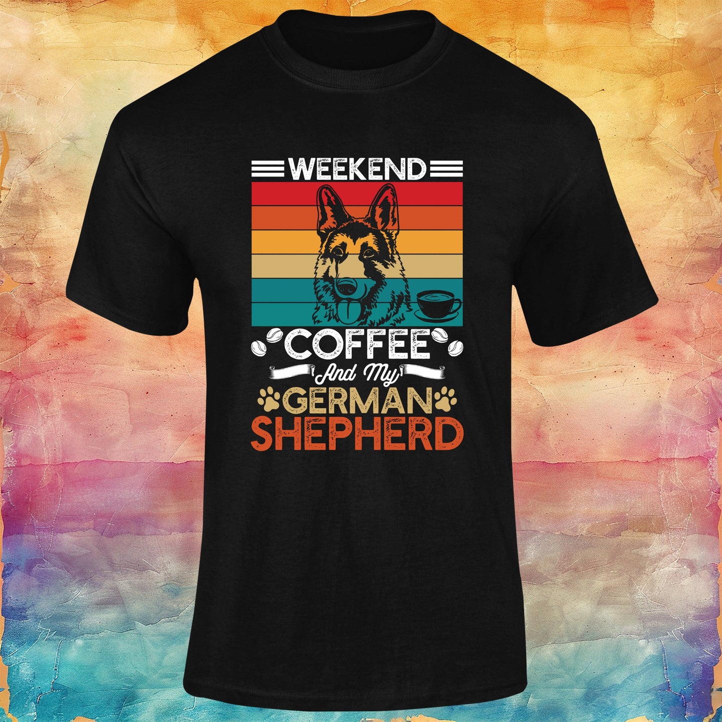 Coffee and My German Shepherd Unisex Softstyle Tee