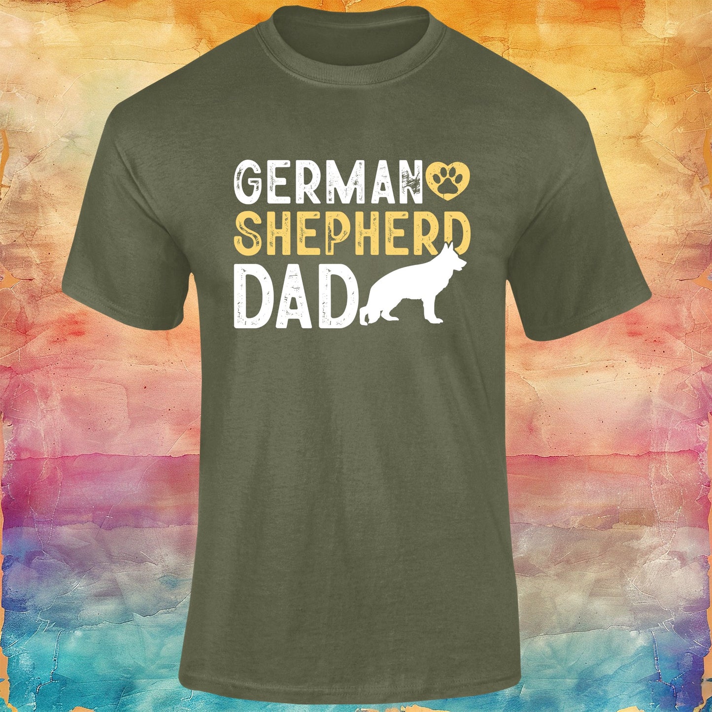 German Shepherd Dad Unisex Softstyle Tee