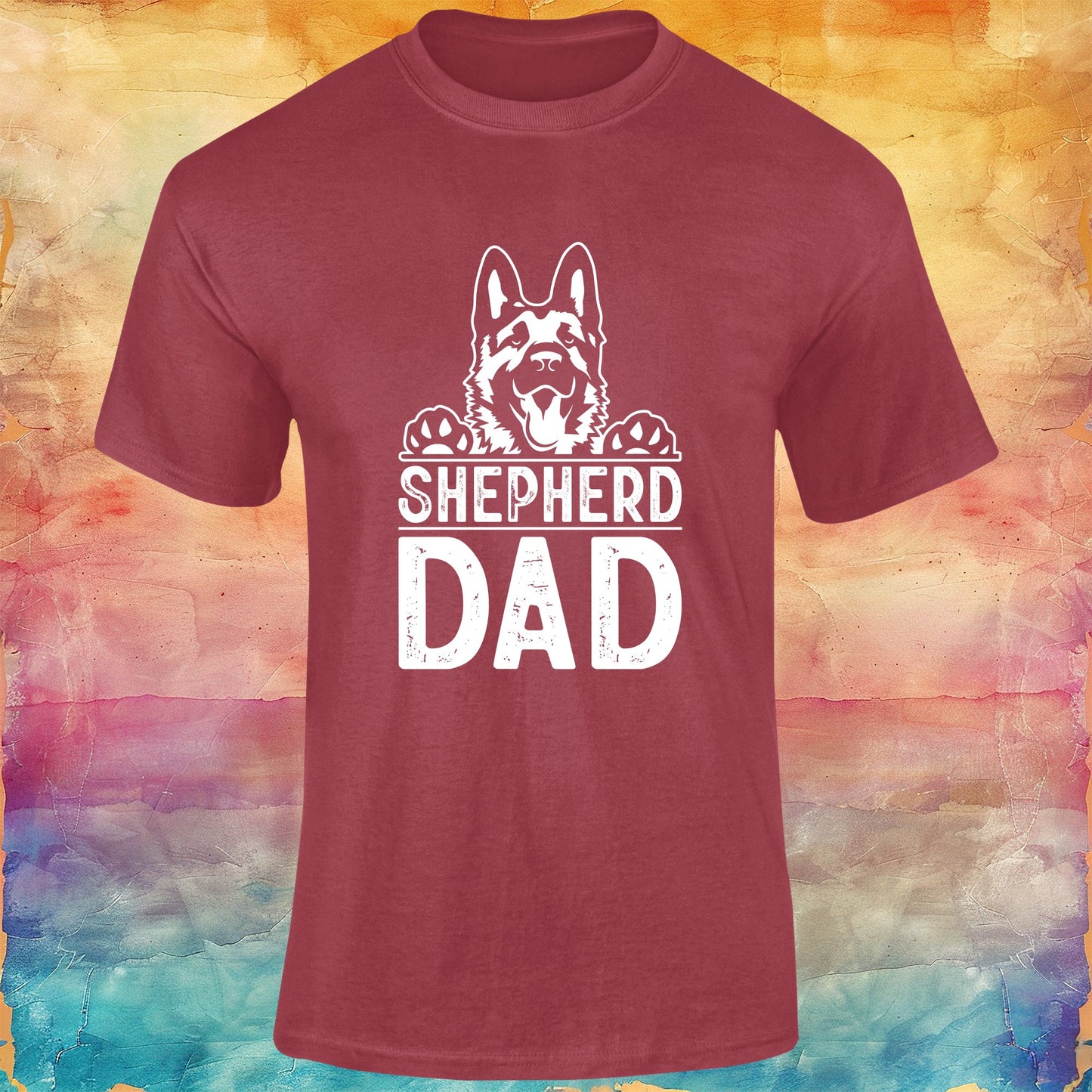 German Shepherd Dad Unisex Softstyle Tee