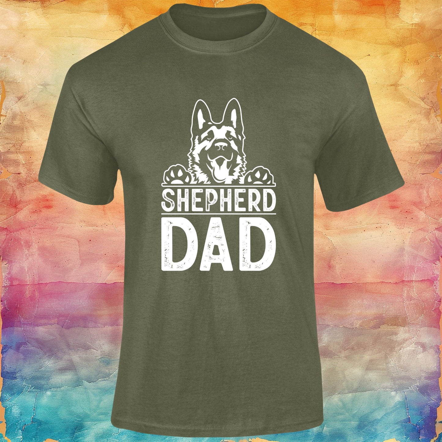 German Shepherd Dad Unisex Softstyle Tee