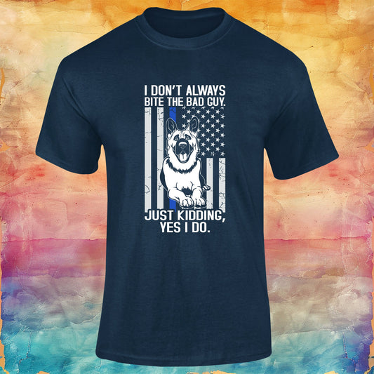 I Don't Always Bite The Bad Guy Unisex Softstyle Tee