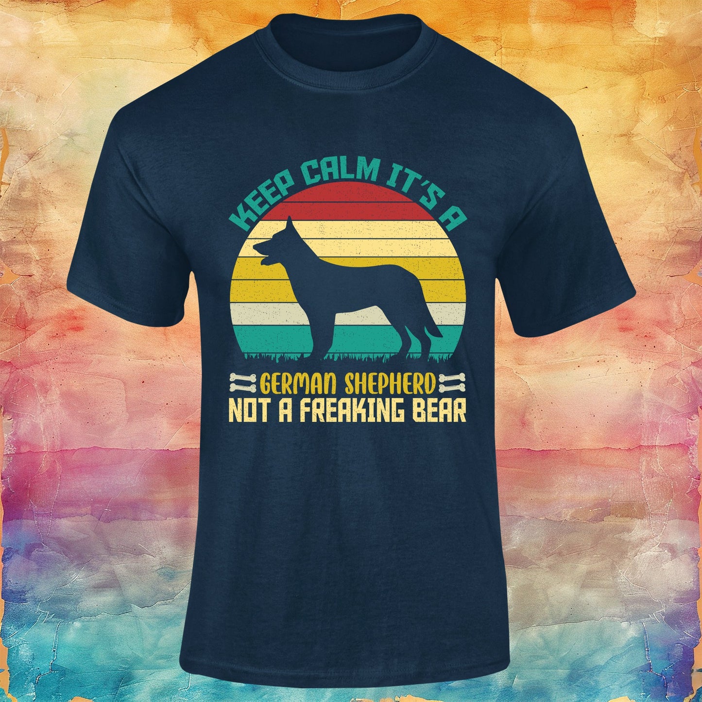 Keep Calm It's a German Shepherd Unisex Softstyle Tee
