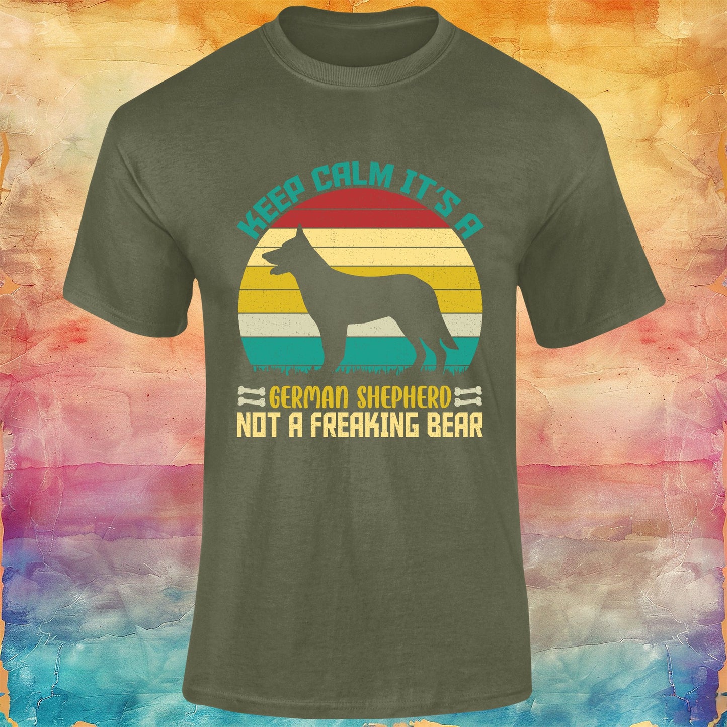 Keep Calm It's a German Shepherd Unisex Softstyle Tee