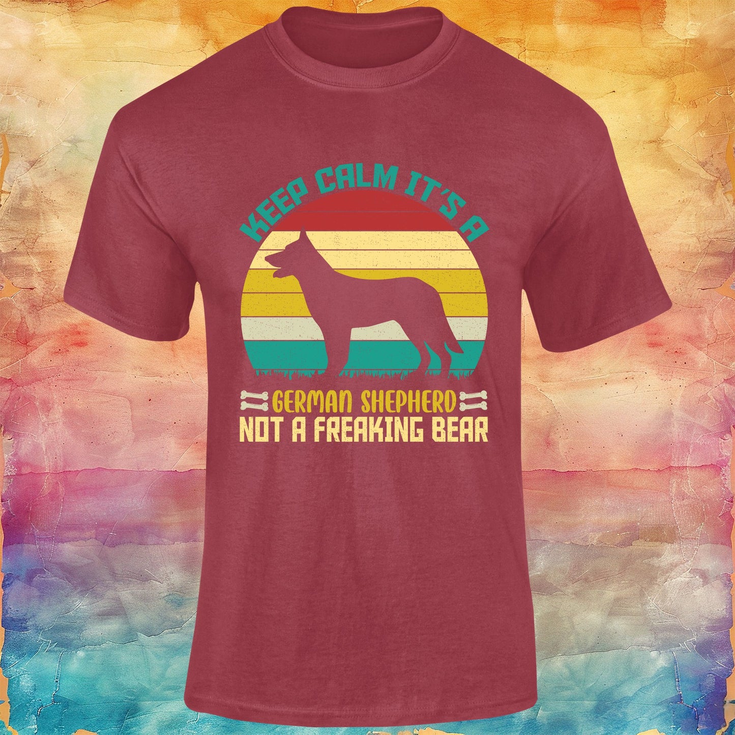 Keep Calm It's a German Shepherd Unisex Softstyle Tee