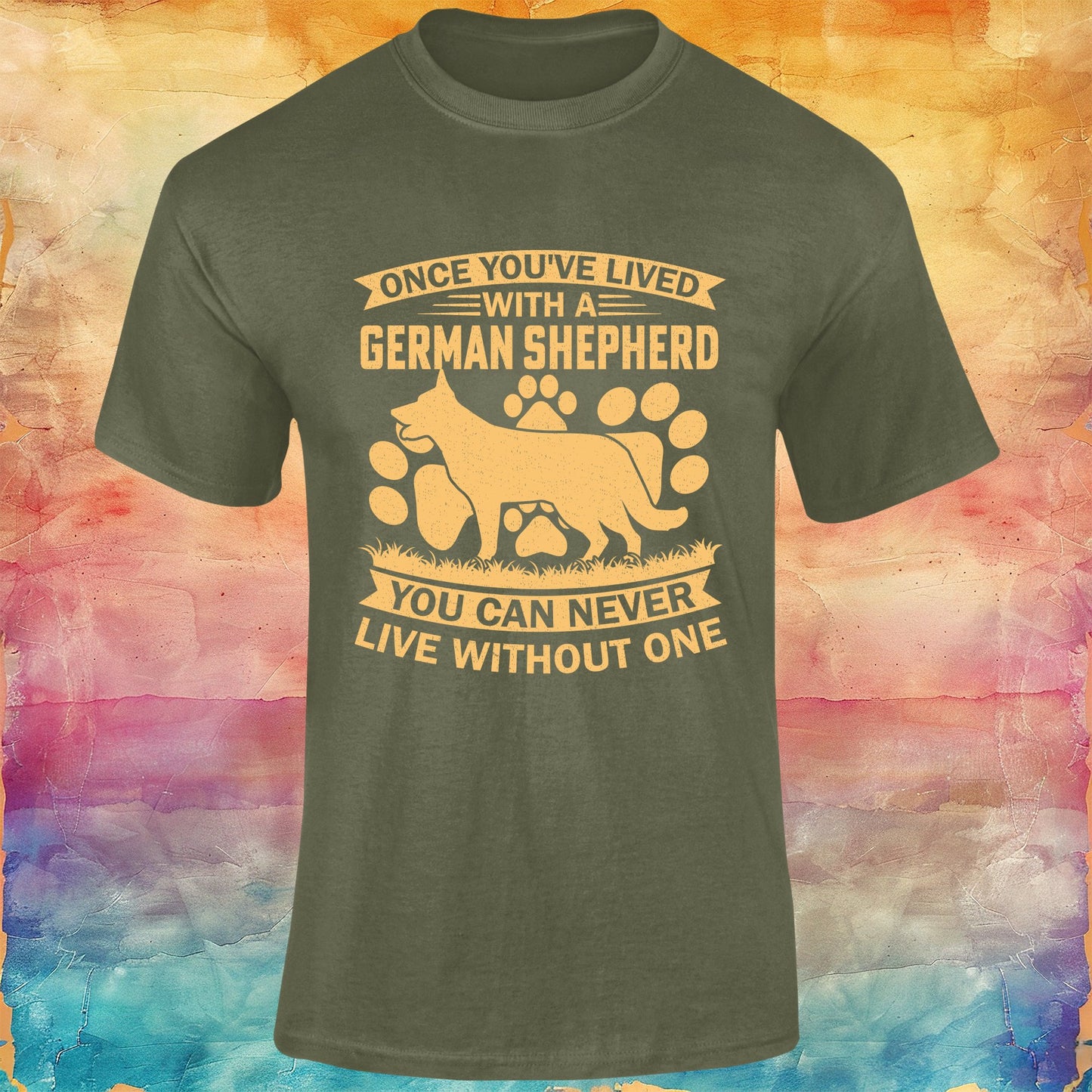 Once you've Lived with a German Shepherd Unisex Softstyle Tee