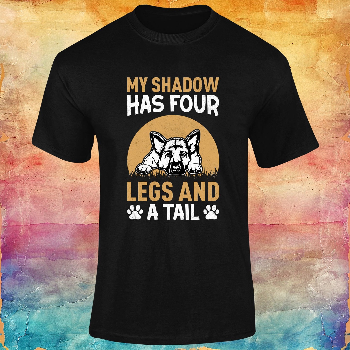 My Shadow has Four Legs Unisex Softstyle Tee