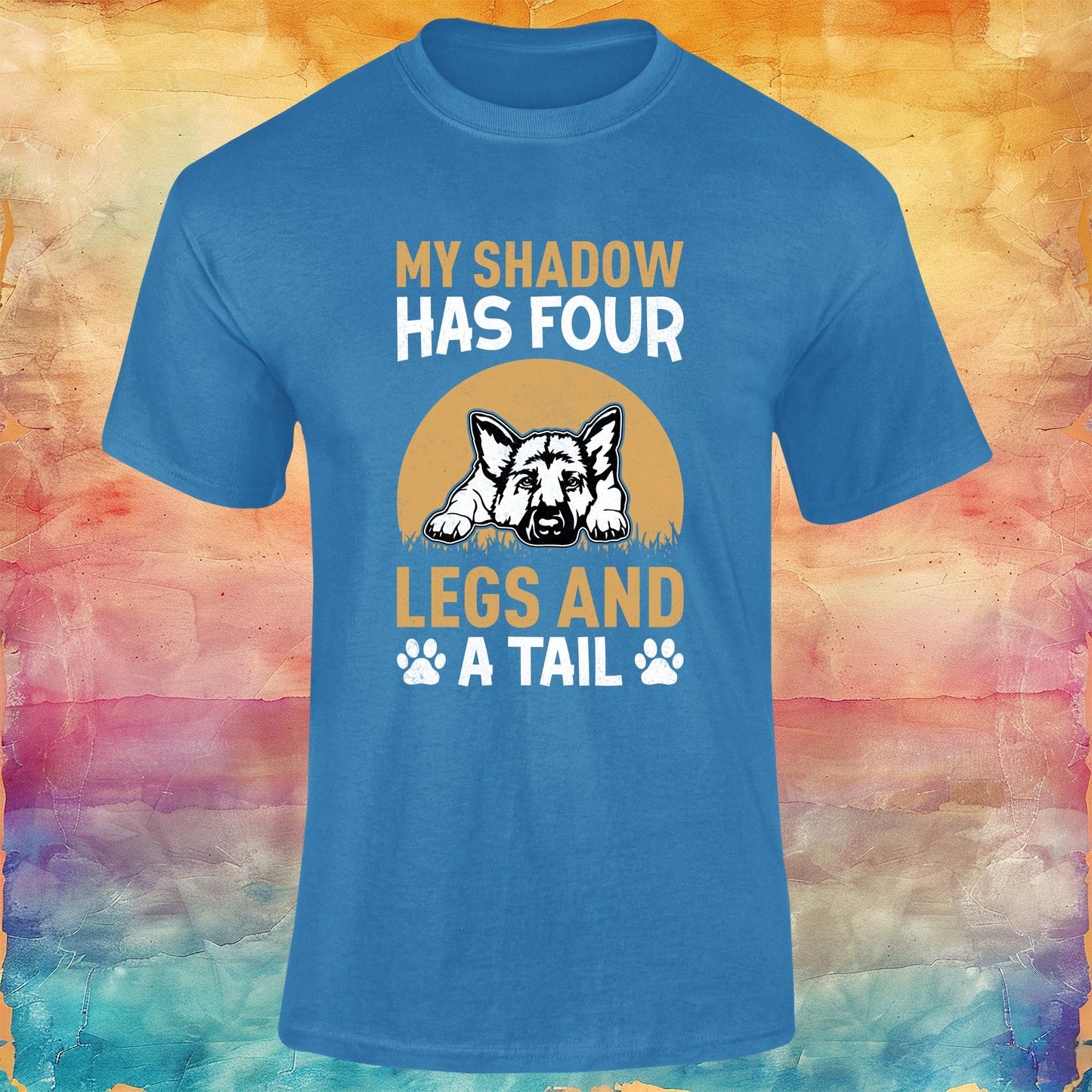 My Shadow has Four Legs Unisex Softstyle Tee