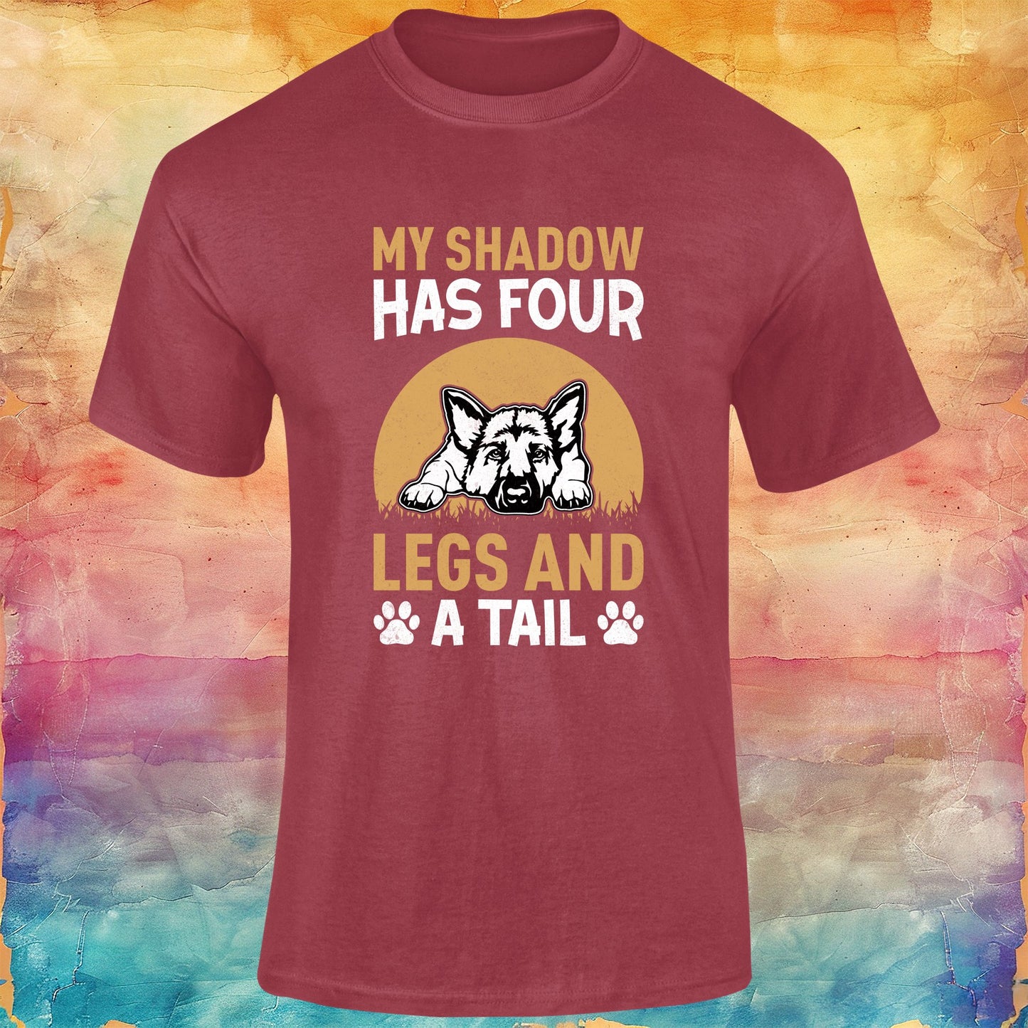 My Shadow has Four Legs Unisex Softstyle Tee