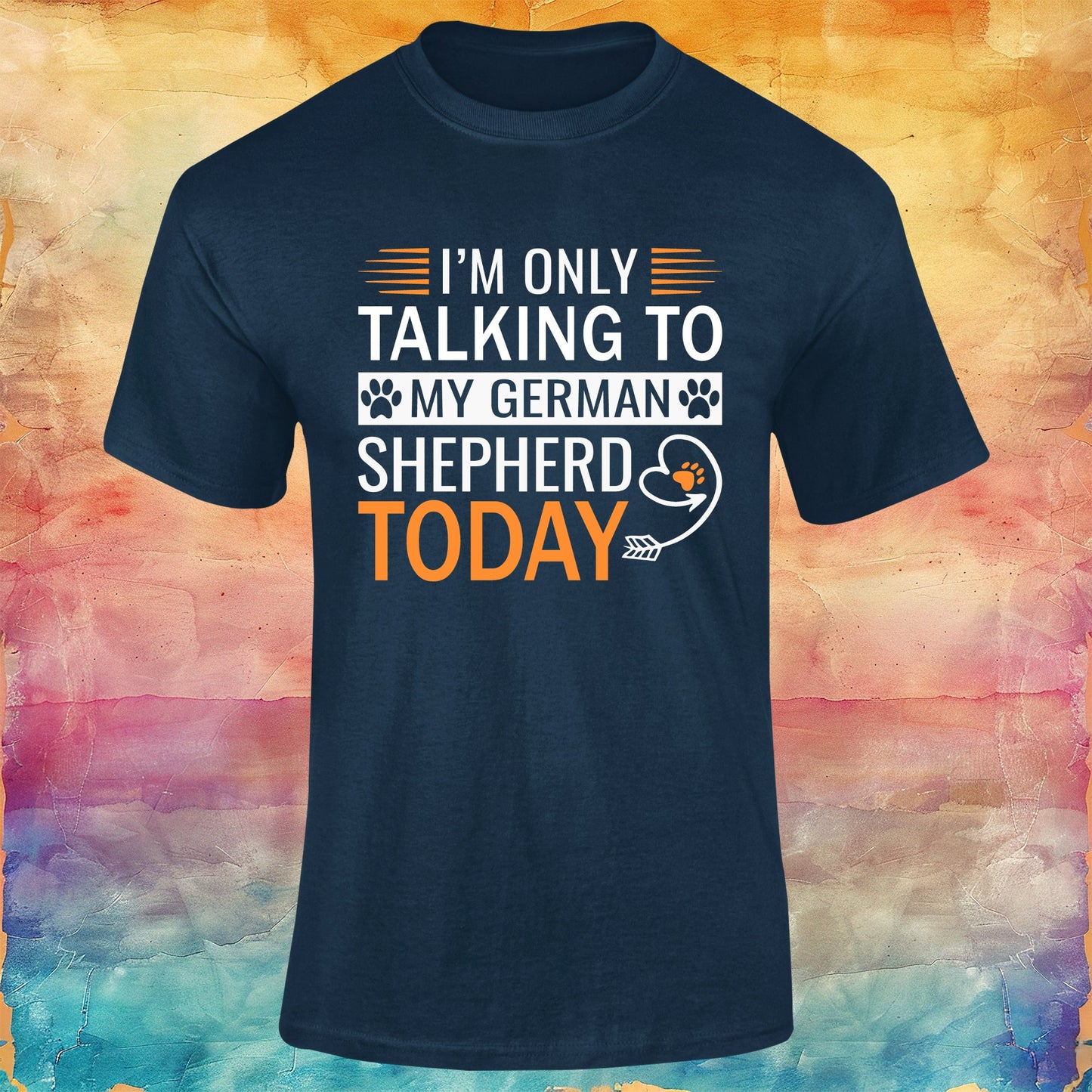 I'm Only Talking to my German Shepherd Today Unisex Softstyle Tee