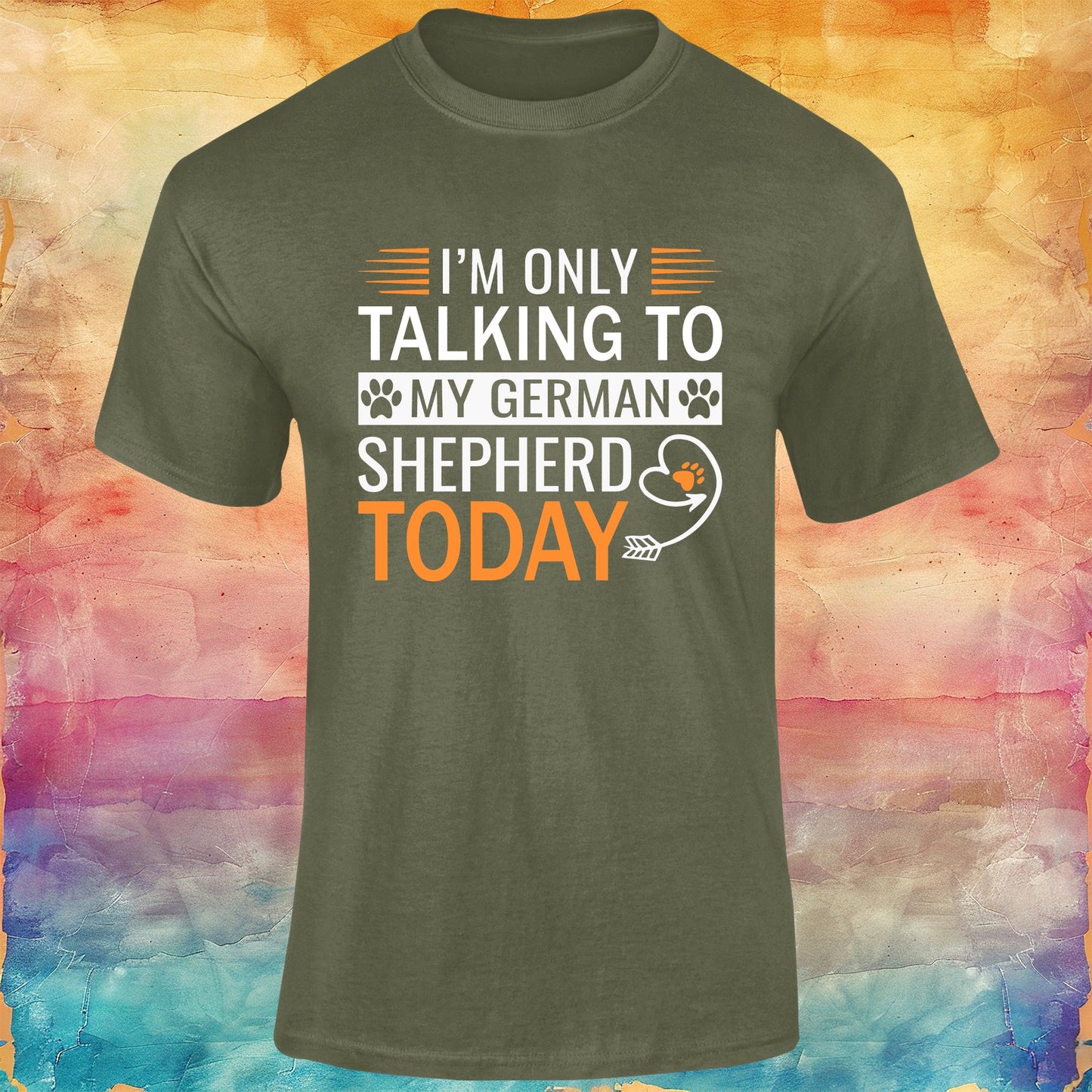 I'm Only Talking to my German Shepherd Today Unisex Softstyle Tee