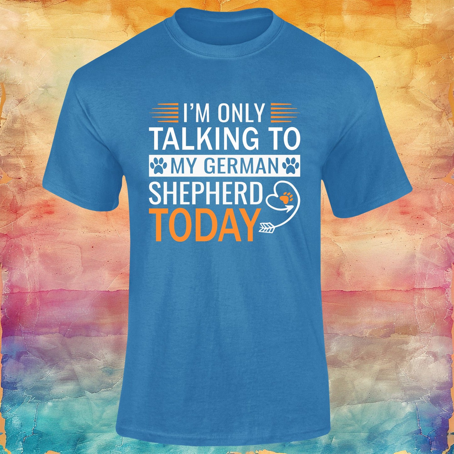 I'm Only Talking to my German Shepherd Today Unisex Softstyle Tee