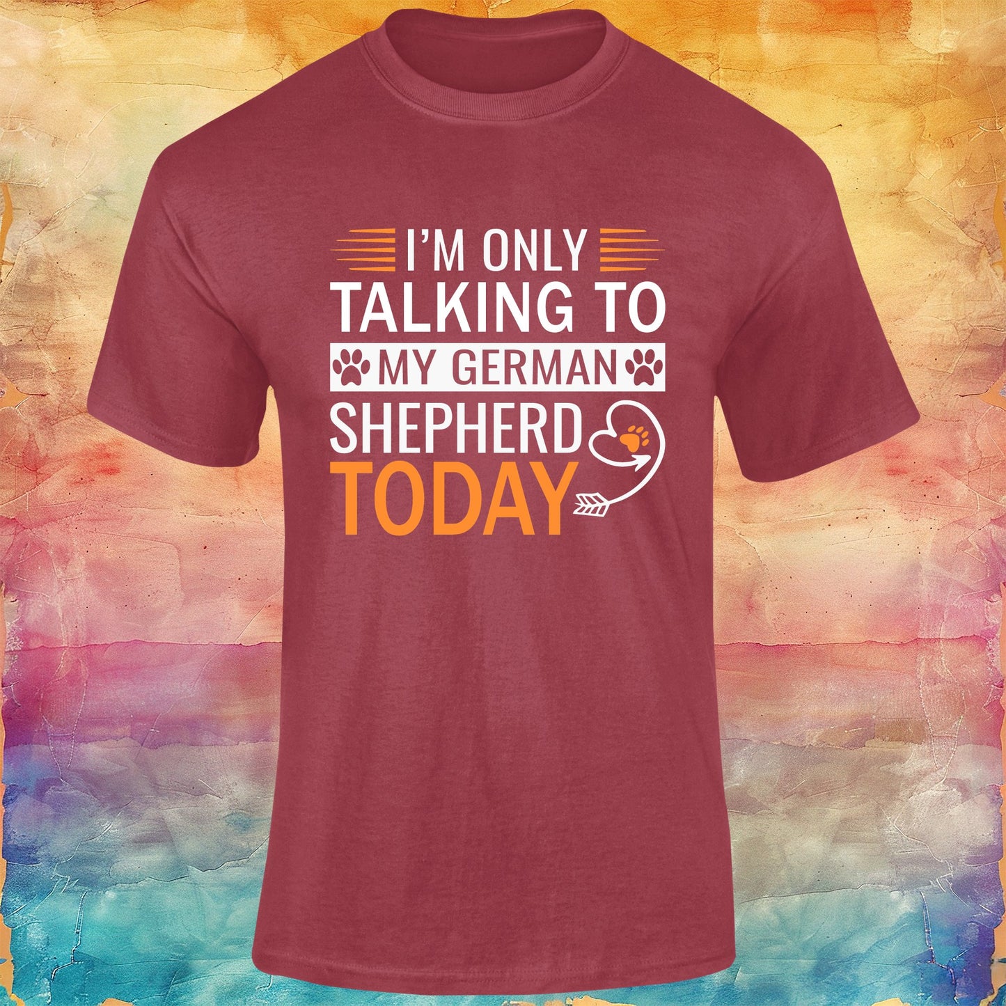 I'm Only Talking to my German Shepherd Today Unisex Softstyle Tee