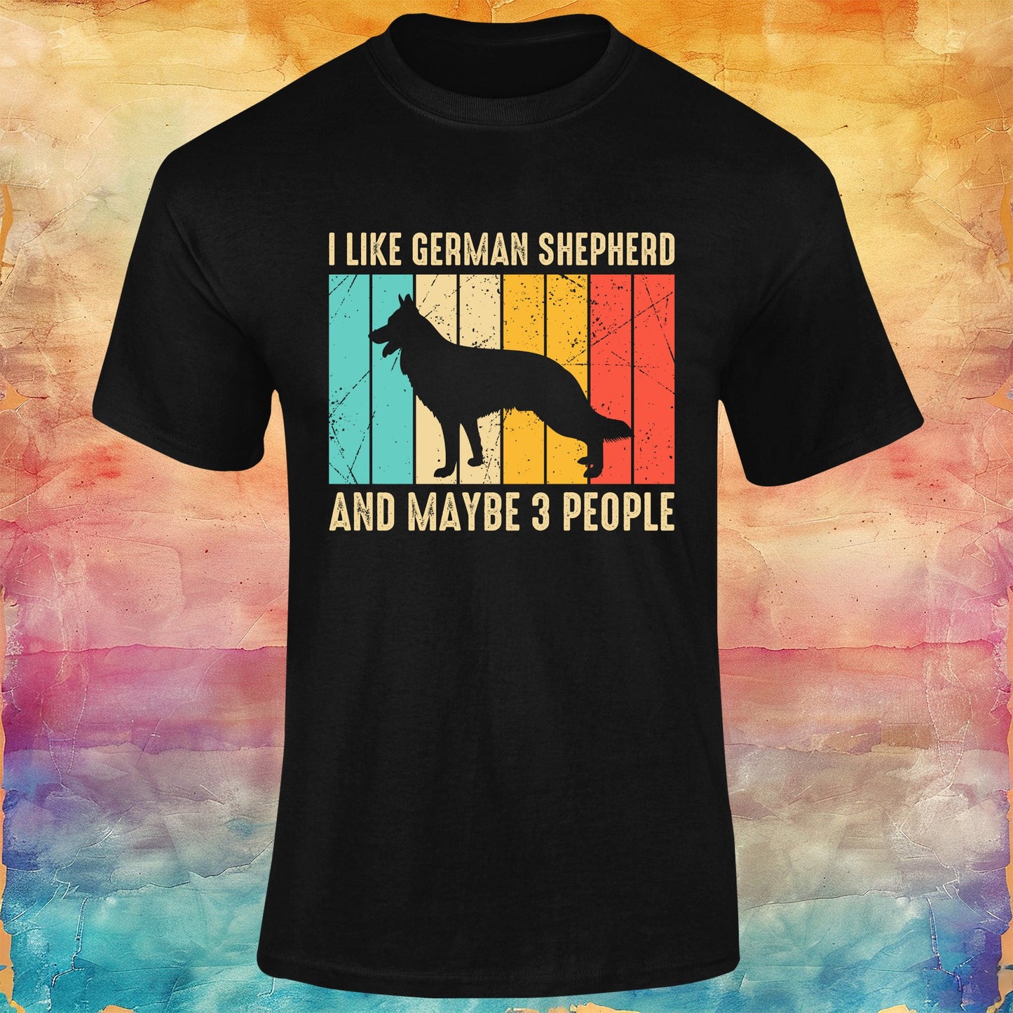 I Like My German Shepherd and Maybe Three People Unisex Softstyle Tee