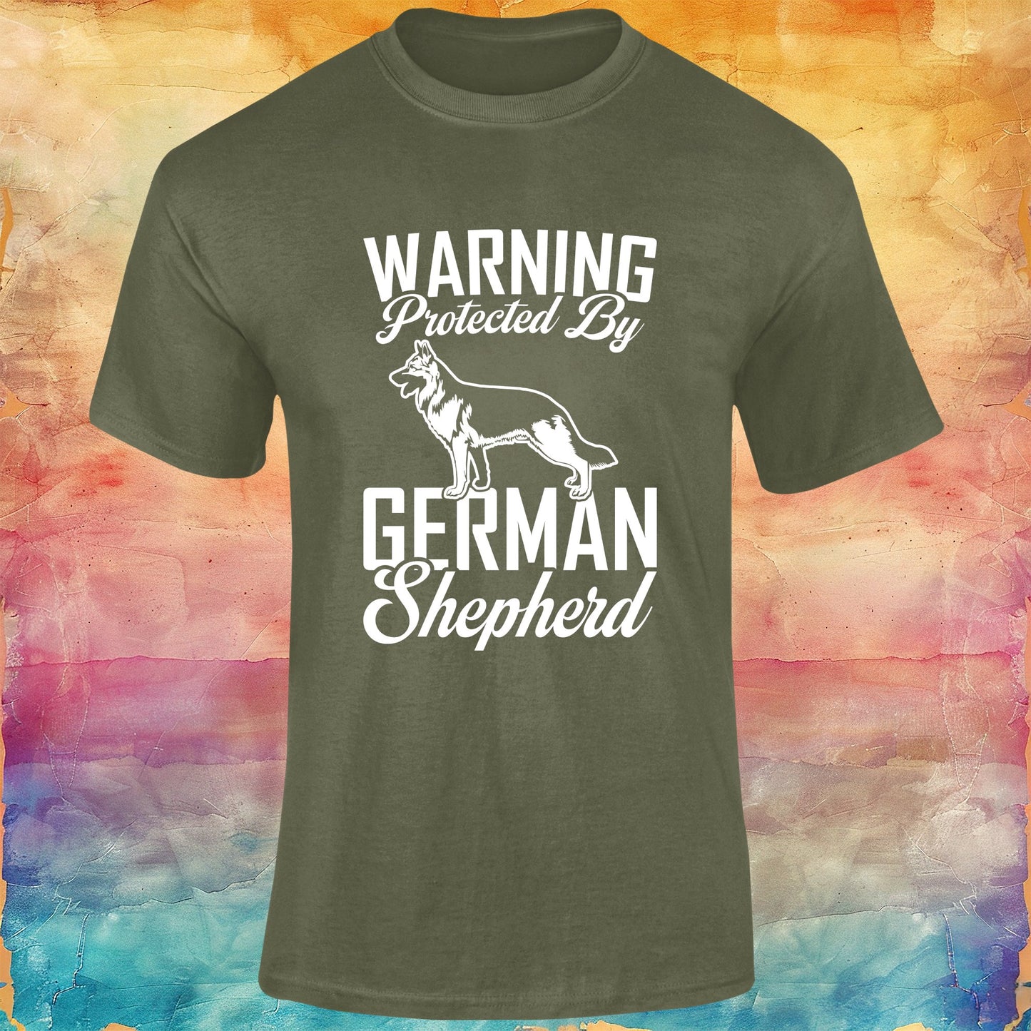 Protected By German Shepherd Unisex Softstyle Tee