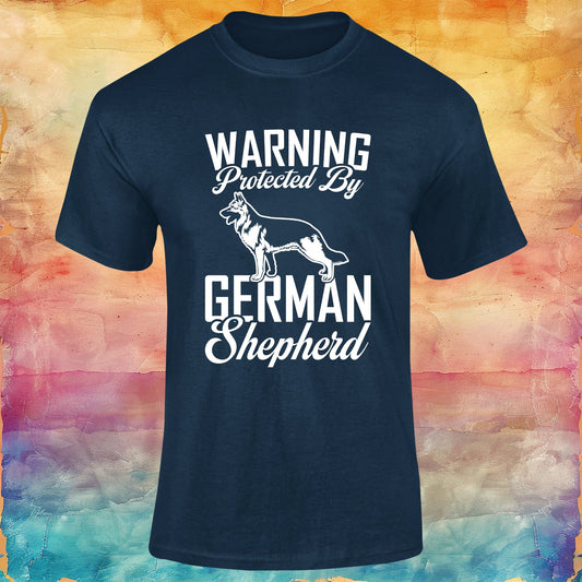 Protected By German Shepherd Unisex Softstyle Tee