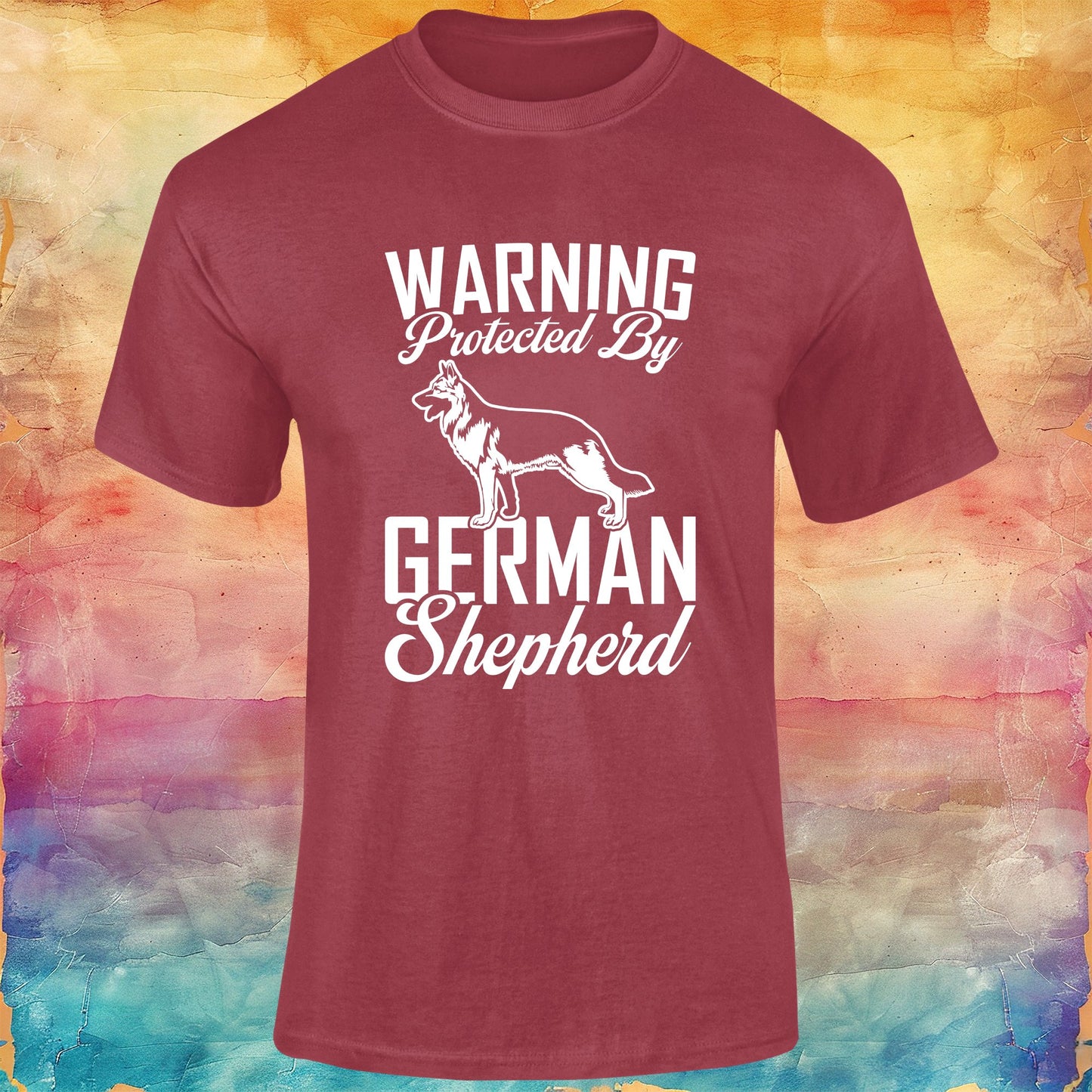 Protected By German Shepherd Unisex Softstyle Tee