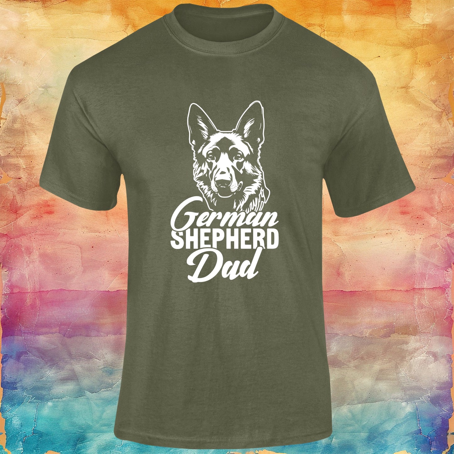 German Shepherd Dad Unisex Softstyle Tee
